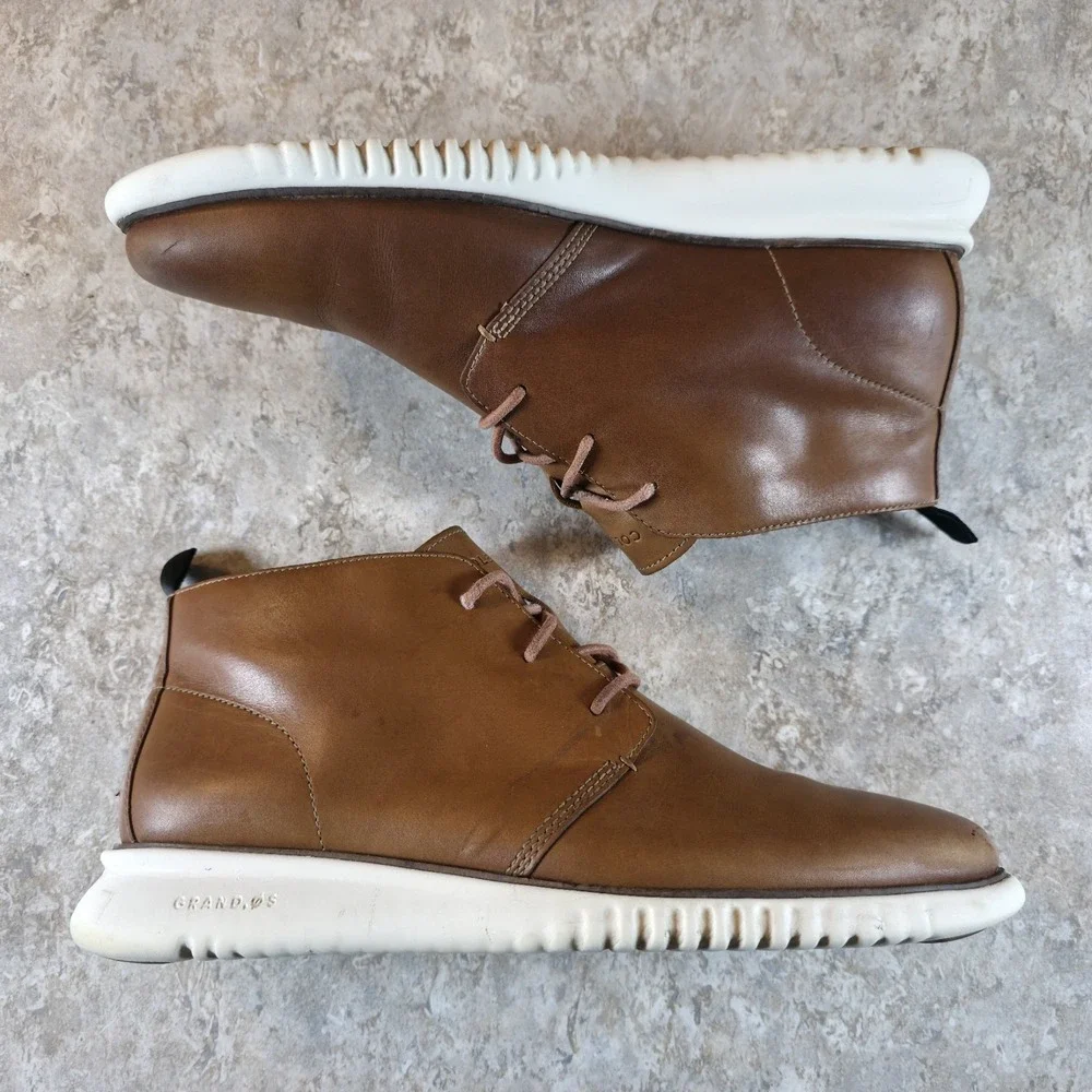 Cole Haan Original Grand Mens Size 9.5 Brown Casual Classic Leather Chukka Boots